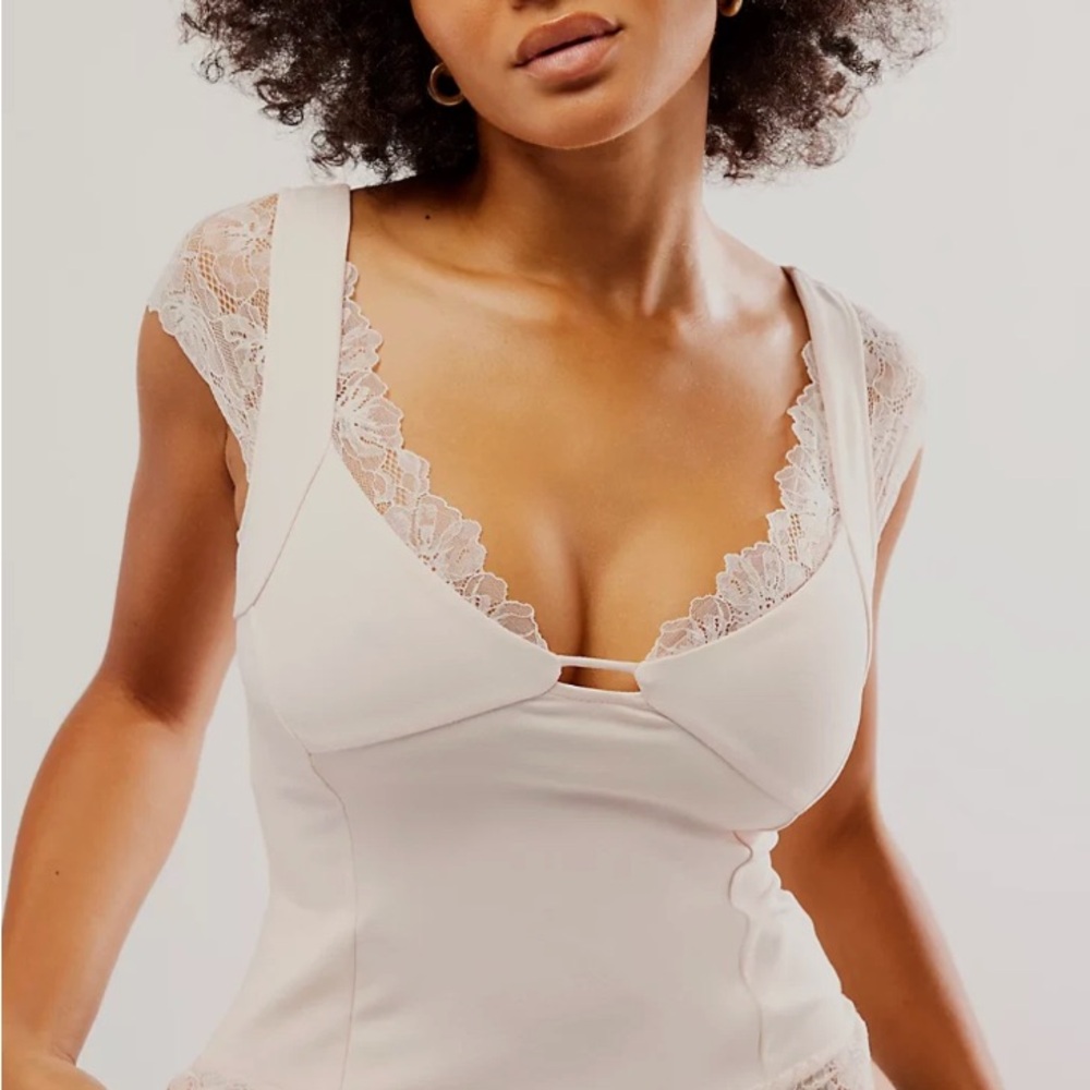 FP Intimately Elegant Lace Trimmed Better Not Cami